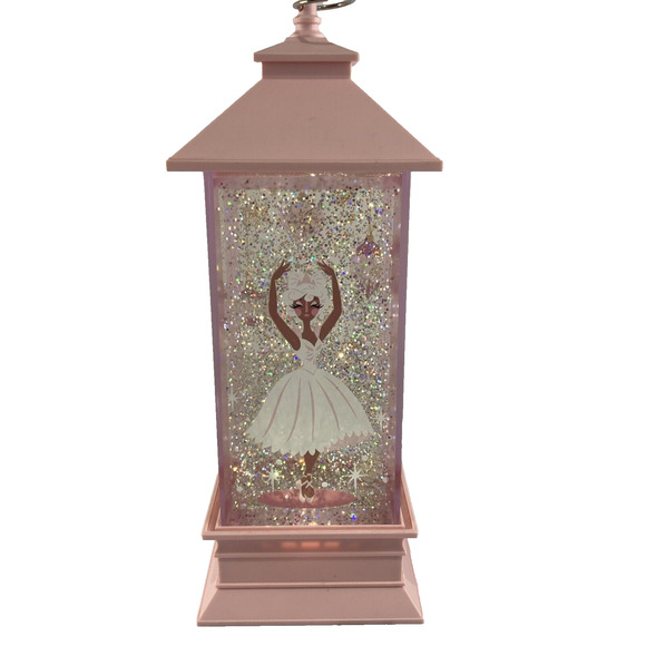 Disney Nutcracker Ballerina Snow Globe Glitter Swirling Lantern Style 11" *READ* - Picture 8 of 11